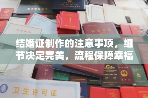 越城结婚证制作的注意事项，细节决定完美，流程保障幸福