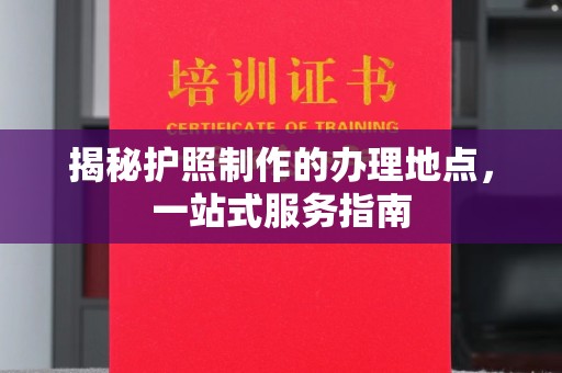 越城揭秘护照制作的办理地点，一站式服务指南