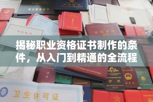 越城揭秘职业资格证书制作的条件，从入门到精通的全流程解析